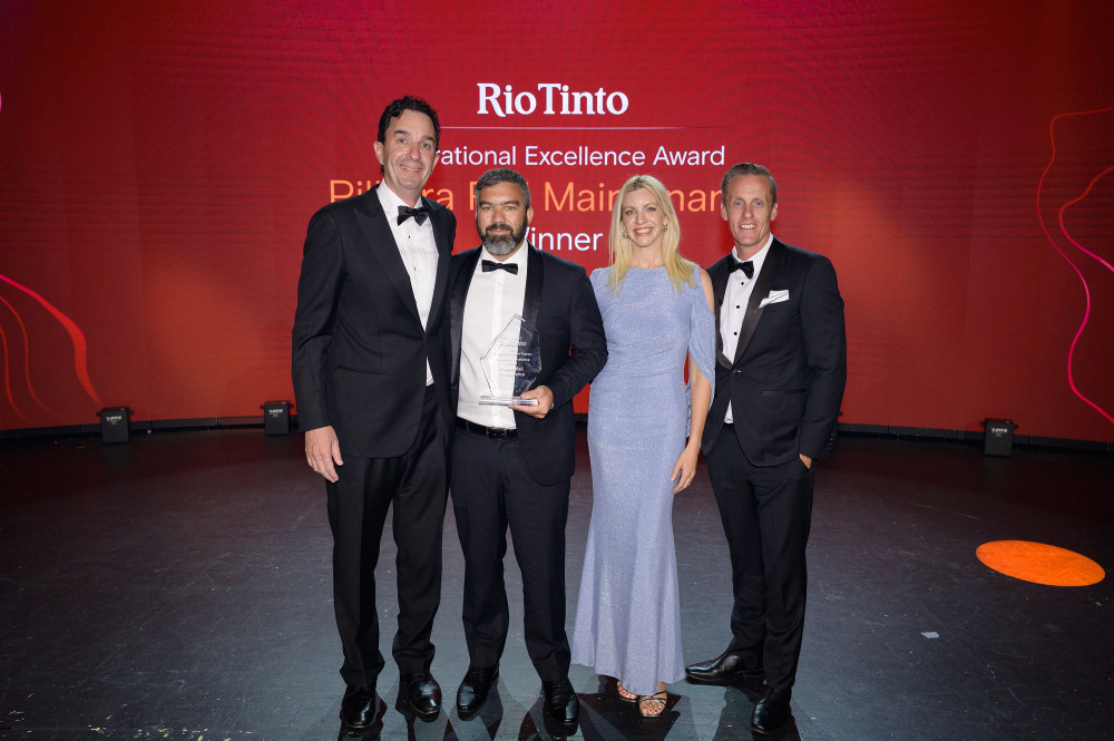 Pilbara Rail Maintenance wins operational excellence award at Rio Tinto supplier gala